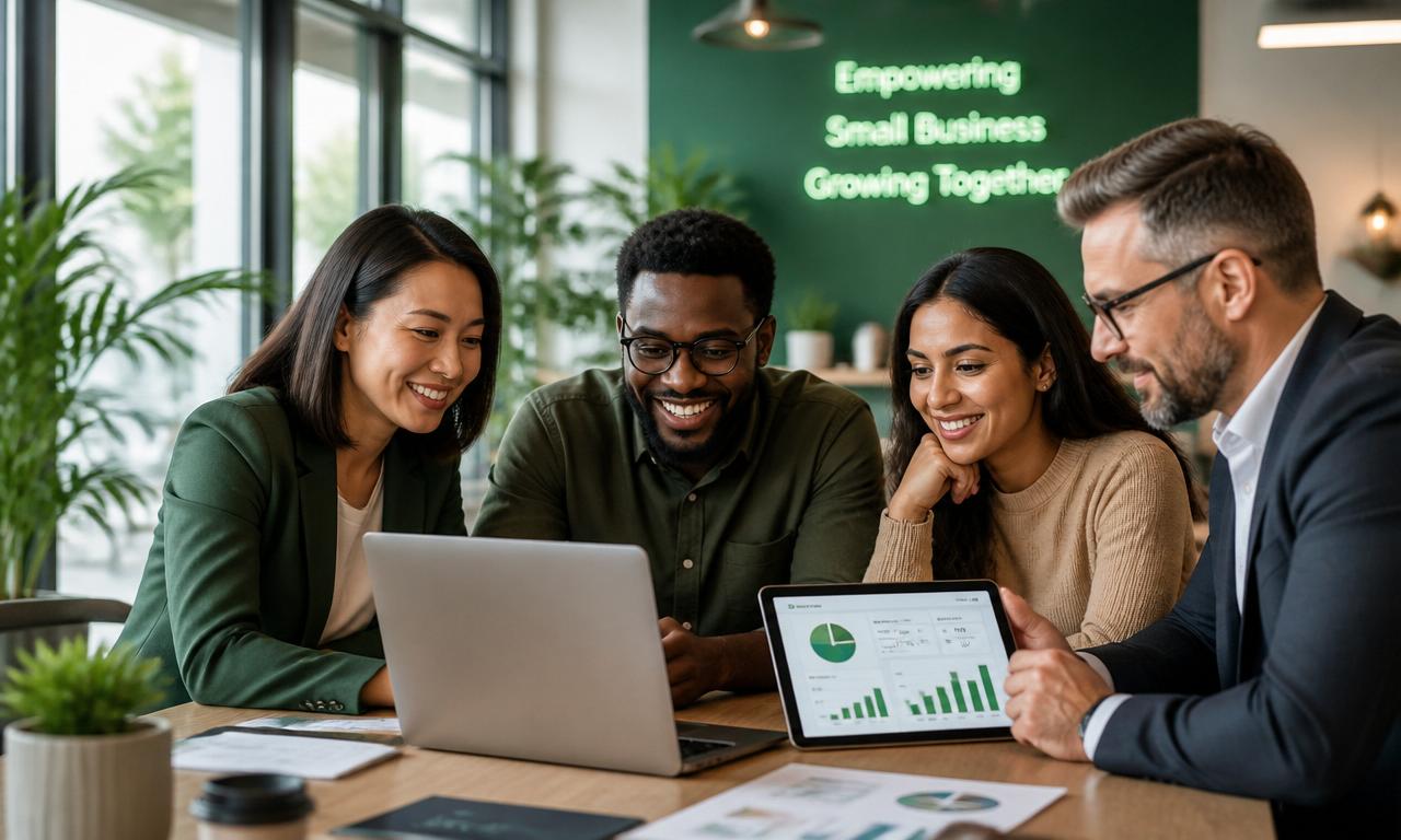 Diverse business owners using ESME Hub to grow their enterprises with modern technology